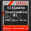 Ultimate Unscramble #1: HTML Color Code Words