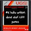 World’s Worst Jigsaw #16: Haiku Written About Atari 2600 Games